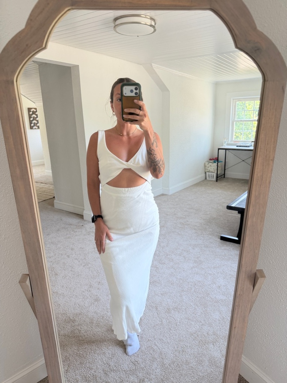 PETAL & PUP white Apollo dress